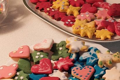 barvni božični piškoti